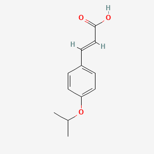 molecular formula C12H14O3 B1312131 (E)-3-(4-Isopropoxyphenyl)acrylic acid CAS No. 20718-97-2