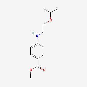 molecular formula C13H19NO3 B13121369 Methyl 4-((2-isopropoxyethyl)amino)benzoate 