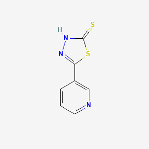 molecular formula C7H5N3S2 B1312141 5-Pyridin-3-YL-1,3,4-thiadiazole-2-thiol CAS No. 28819-38-7