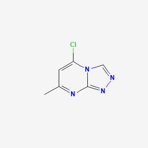 molecular formula C6H5ClN4 B1312150 5-Chloro-7-methyl[1,2,4]triazolo[4,3-a]pyrimidine CAS No. 116605-55-1