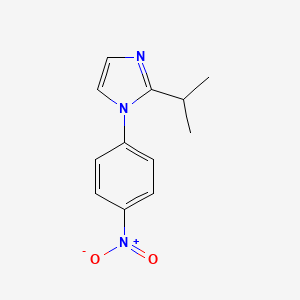 molecular formula C12H13N3O2 B1312156 2-isopropyl-1-(4-nitrophenyl)-1H-imidazole CAS No. 123320-59-2