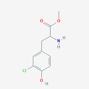 molecular formula C10H12ClNO3 B13121585 Methyl 2-amino-3-(3-chloro-4-hydroxyphenyl)propanoate CAS No. 1219411-04-7