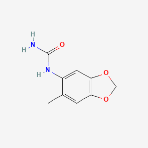molecular formula C9H10N2O3 B1312170 N-(6-methyl-1,3-benzodioxol-5-yl)urea CAS No. 881591-66-8