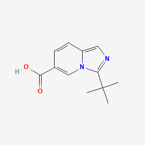 molecular formula C12H14N2O2 B13121701 3-(tert-Butyl)imidazo[1,5-a]pyridine-6-carboxylicacid 