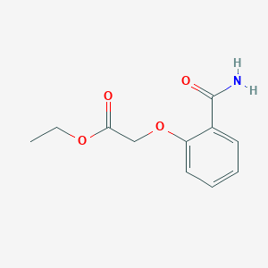 molecular formula C11H13NO4 B1312171 2-(2-氨基甲酰基苯氧基)乙酸乙酯 CAS No. 90074-90-1