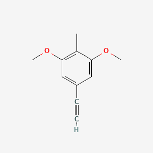 molecular formula C11H12O2 B13121819 5-Ethynyl-1,3-dimethoxy-2-methylbenzene 