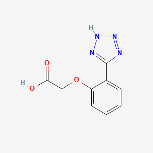 molecular formula C9H8N4O3 B1312190 [2-(1H-tetrazol-5-yl)phenoxy]acetic acid CAS No. 893770-65-5