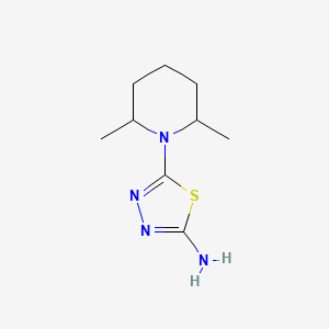 molecular formula C9H16N4S B1312191 5-(2,6-Dimethylpiperidin-1-yl)-1,3,4-thiadiazol-2-amine CAS No. 71125-49-0