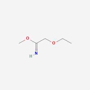 molecular formula C5H11NO2 B13121969 Methyl2-ethoxyacetimidate 