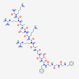 molecular formula C61H100N22O15 B013122 [Nphe1]nociceptin(1-13)NH2 CAS No. 267234-08-2