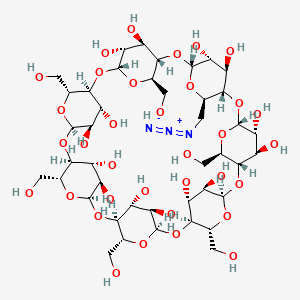 molecular formula C42H69N3O34 B1312210 6A-Azido-6A-deoxy-beta-cyclodextrin CAS No. 98169-85-8