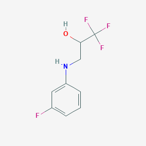molecular formula C9H9F4NO B1312214 3-[(3-Fluorophenyl)amino]-1,1,1-trifluoro-2-propanol 