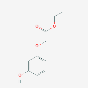 molecular formula C10H12O4 B1312222 2-(3-羟基苯氧基)乙酸乙酯 CAS No. 68747-24-0