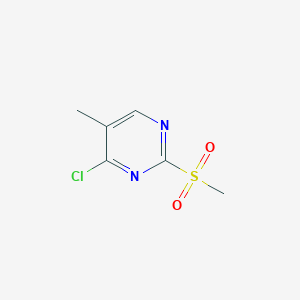 molecular formula C6H7ClN2O2S B1312227 4-氯-5-甲基-2-(甲磺酰基)嘧啶 CAS No. 325780-94-7