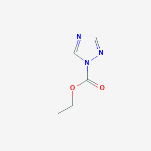 molecular formula C5H7N3O2 B13122286 ethyl 1H-1,2,4-triazole-1-carboxylate 