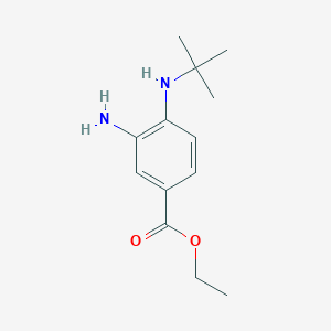 molecular formula C13H20N2O2 B1312230 Ethyl 3-amino-4-(tert-butylamino)benzoate CAS No. 637041-67-9