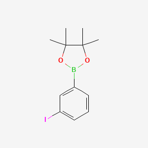 molecular formula C12H16BIO2 B1312233 2-(3-Iodophenyl)-4,4,5,5-tetramethyl-1,3,2-dioxaborolane CAS No. 408492-28-4