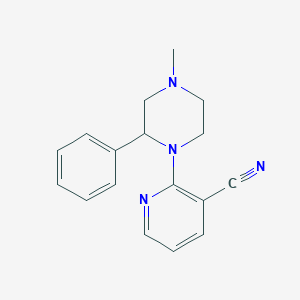 2-(4-Methyl-2-phenylpiperazin-1-yl)pyridine-3-carbonitrile