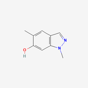 molecular formula C9H10N2O B13122401 1,5-Dimethyl-1H-indazol-6-ol 