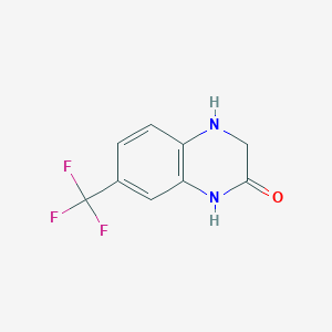 molecular formula C9H7F3N2O B1312242 7-(三氟甲基)-3,4-二氢喹喔啉-2(1H)-酮 CAS No. 716-81-4
