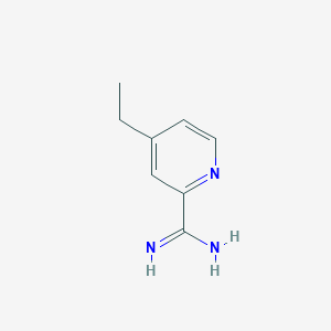 molecular formula C8H11N3 B13122454 4-Ethylpicolinimidamide 