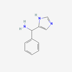 molecular formula C10H11N3 B13122464 (1H-Imidazol-5-yl)(phenyl)methanamine 