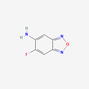 molecular formula C6H4FN3O B13122494 6-Fluorobenzo[c][1,2,5]oxadiazol-5-amine CAS No. 504417-84-9