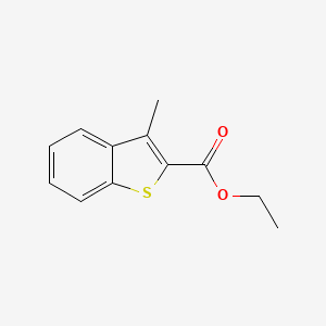 molecular formula C12H12O2S B13122501 Ethyl3-methylbenzo[b]thiophene-2-carboxylate 