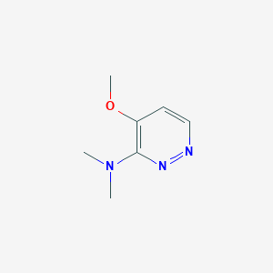 molecular formula C7H11N3O B13122520 4-methoxy-N,N-dimethylpyridazin-3-amine 