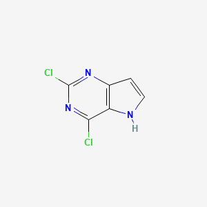 molecular formula C6H3Cl2N3 B1312263 2,4-二氯-5H-吡咯并[3,2-d]嘧啶 CAS No. 63200-54-4