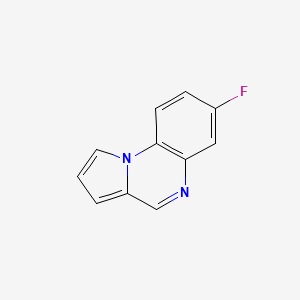 molecular formula C11H7FN2 B13122645 7-Fluoropyrrolo[1,2-a]quinoxaline 