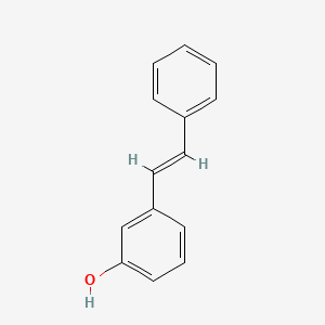 B1312265 3-[(E)-2-phenylvinyl]phenol CAS No. 76425-88-2