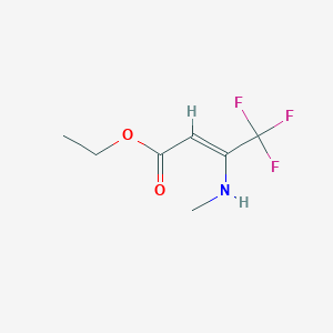 molecular formula C7H10F3NO2 B1312266 Ethyl 4,4,4-trifluoro-3-(methylamino)but-2-enoate CAS No. 507448-65-9