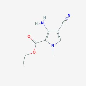 ethyl 3-amino-4-cyano-1-methyl-1H-pyrrole-2-carboxylate