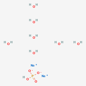 molecular formula H15Na2O11P B1312270 Sodium phosphate, dibasic, heptahydrate CAS No. 7782-85-6