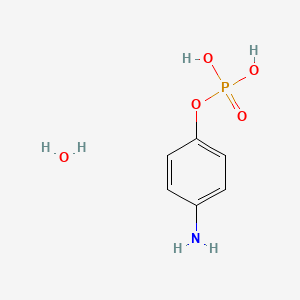 molecular formula C6H10NO5P B13122717 p-Aminophenyl phosphate monohydrate 