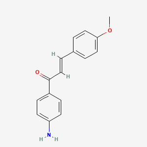molecular formula C16H15NO2 B1312275 (2E)-1-(4-aminophenyl)-3-(4-methoxyphenyl)prop-2-en-1-one CAS No. 25870-73-9