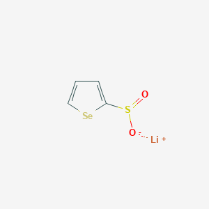 molecular formula C4H3LiO2SSe B13122761 Lithiumselenophene-2-sulfinate 