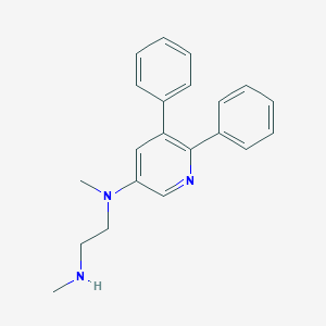 molecular formula C21H23N3 B13122822 N1-(5,6-Diphenylpyridin-3-yl)-N1,N2-dimethylethane-1,2-diamine 