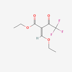 molecular formula C9H11F3O4 B1312286 Ethyl ethoxymethylene-3-oxo-4,4,4-trifluorobutyrate 