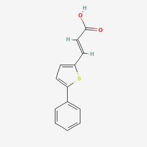 molecular formula C13H10O2S B1312291 (E)-3-(5-Phenylthiophen-2-YL)acrylic acid CAS No. 58267-95-1