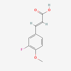 molecular formula C10H9FO3 B1312292 3-氟-4-甲氧基肉桂酸 CAS No. 713-85-9