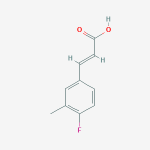 molecular formula C10H9FO2 B1312294 4-Fluoro-3-methylcinnamic acid CAS No. 152152-18-6