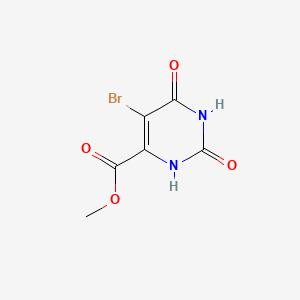 molecular formula C6H5BrN2O4 B1312304 Methyl 5-bromo-2,6-dioxo-1,2,3,6-tetrahydropyrimidine-4-carboxylate CAS No. 30825-88-8