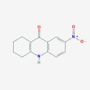 molecular formula C13H12N2O3 B1312305 7-nitro-1,3,4,10-tetrahydroacridin-9(2H)-one CAS No. 873412-28-3