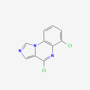 molecular formula C10H5Cl2N3 B13123090 4,6-Dichloroimidazo[1,5-a]quinoxaline 
