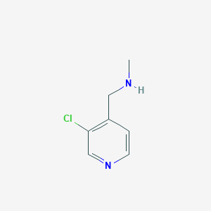 molecular formula C7H9ClN2 B13123098 1-(3-Chloropyridin-4-yl)-N-methylmethanamine 