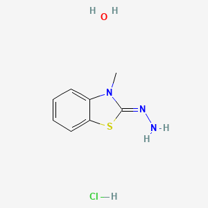 molecular formula C8H12ClN3OS B1312315 2-Hydrazono-3-methyl-2,3-dihydrobenzo[d]thiazole hydrochloride hydrate CAS No. 850736-31-1
