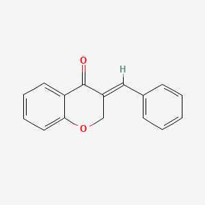 molecular formula C16H12O2 B1312316 (E)-3-Benzylidene-4-chromanone CAS No. 24513-66-4