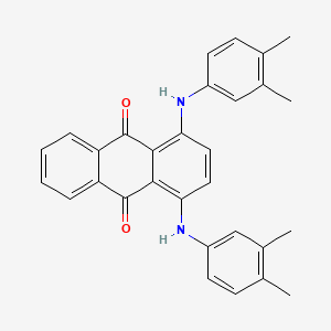 molecular formula C30H26N2O2 B13123341 1,4-Bis(3,4-dimethylanilino)anthracene-9,10-dione CAS No. 74440-69-0